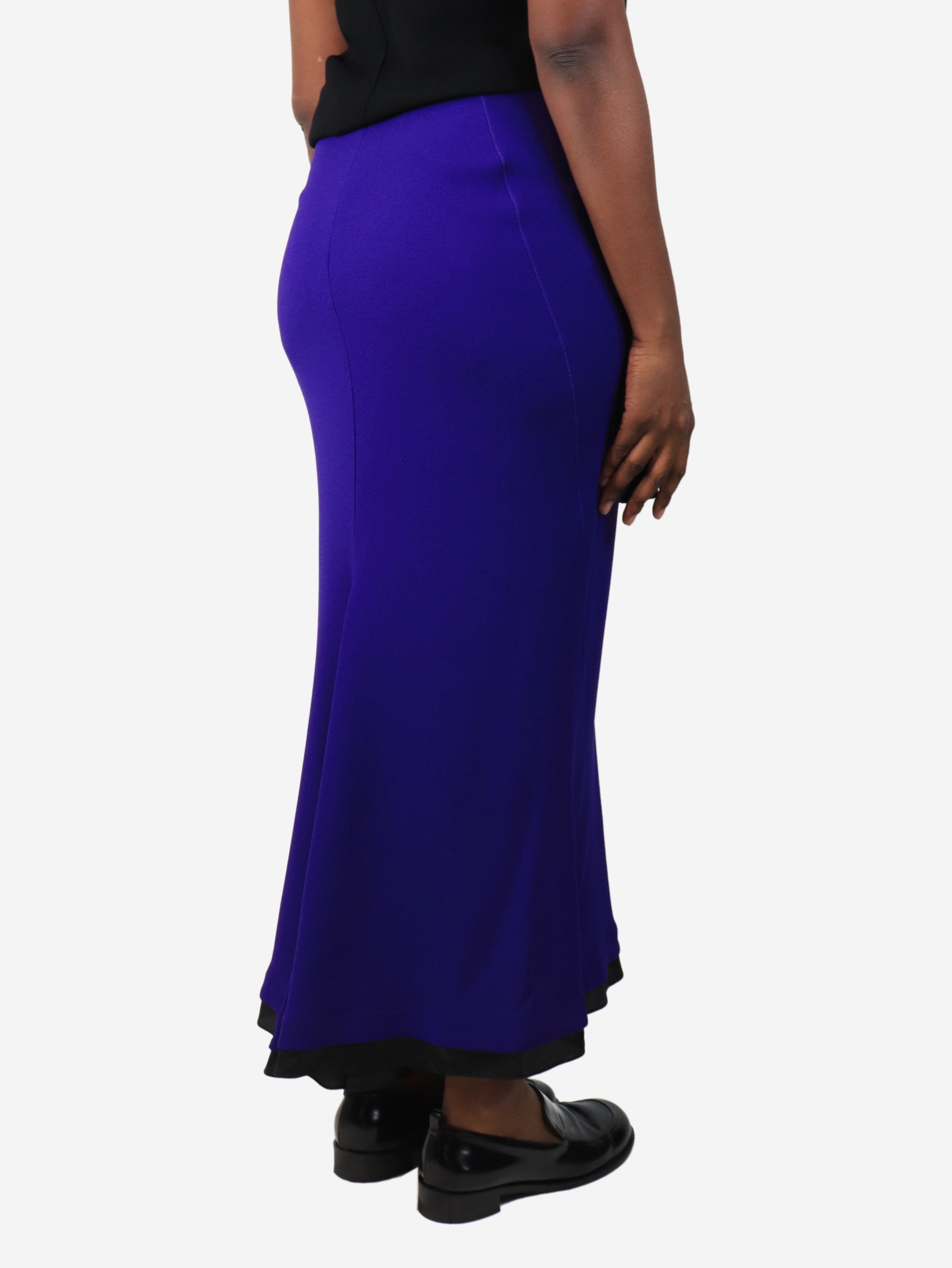 Purple crepe midi skirt - size UK 10 Skirts Marni 