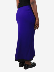 Marni Purple crepe midi skirt - size UK 10