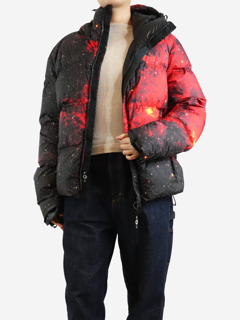 Black Galaxy hooded puffer jacket - size S Coats & Jackets KRU 