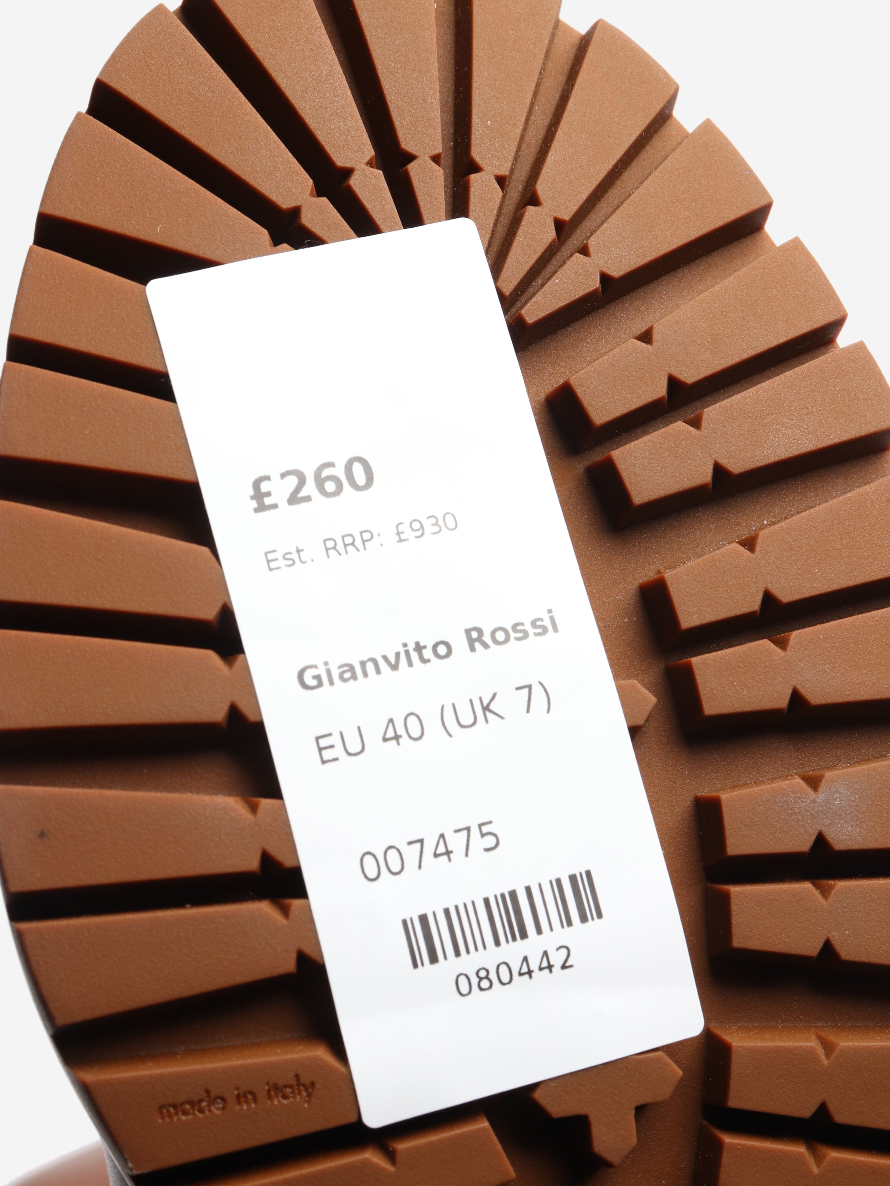 Brown Martis 20 ribbed-detail combat boots - size EU 40 Boots Gianvito Rossi 