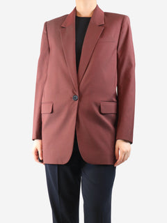 Dark rust single-breasted blazer - size UK 8 Coats & Jackets Isabel Marant Etoile 