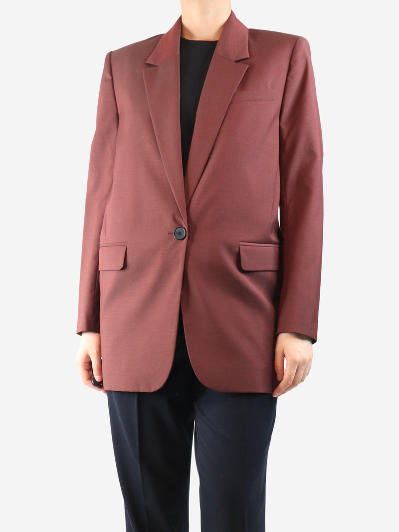 Dark single breasted blazer