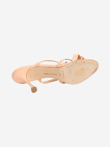 Manolo Blahnik Blush triple bow heels - size EU 38.5