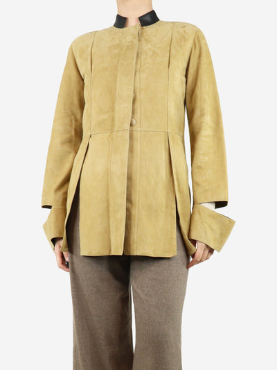 Neutral suede jacket - size UK 8 Coats & Jackets Loewe 