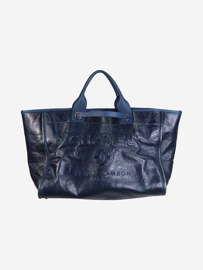 Dark blue 2016 Deauville tote bag Tote Bags Chanel 
