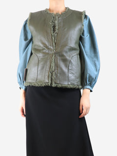 Khaki reversible shearling vest - size S Coats & Jackets Rachel Comey 