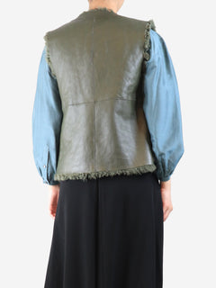 Khaki reversible shearling vest - size S Coats & Jackets Rachel Comey 