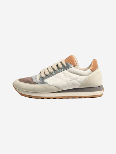 Neutral quilted suede runners - size EU 37 Trainers Brunello Cucinelli 