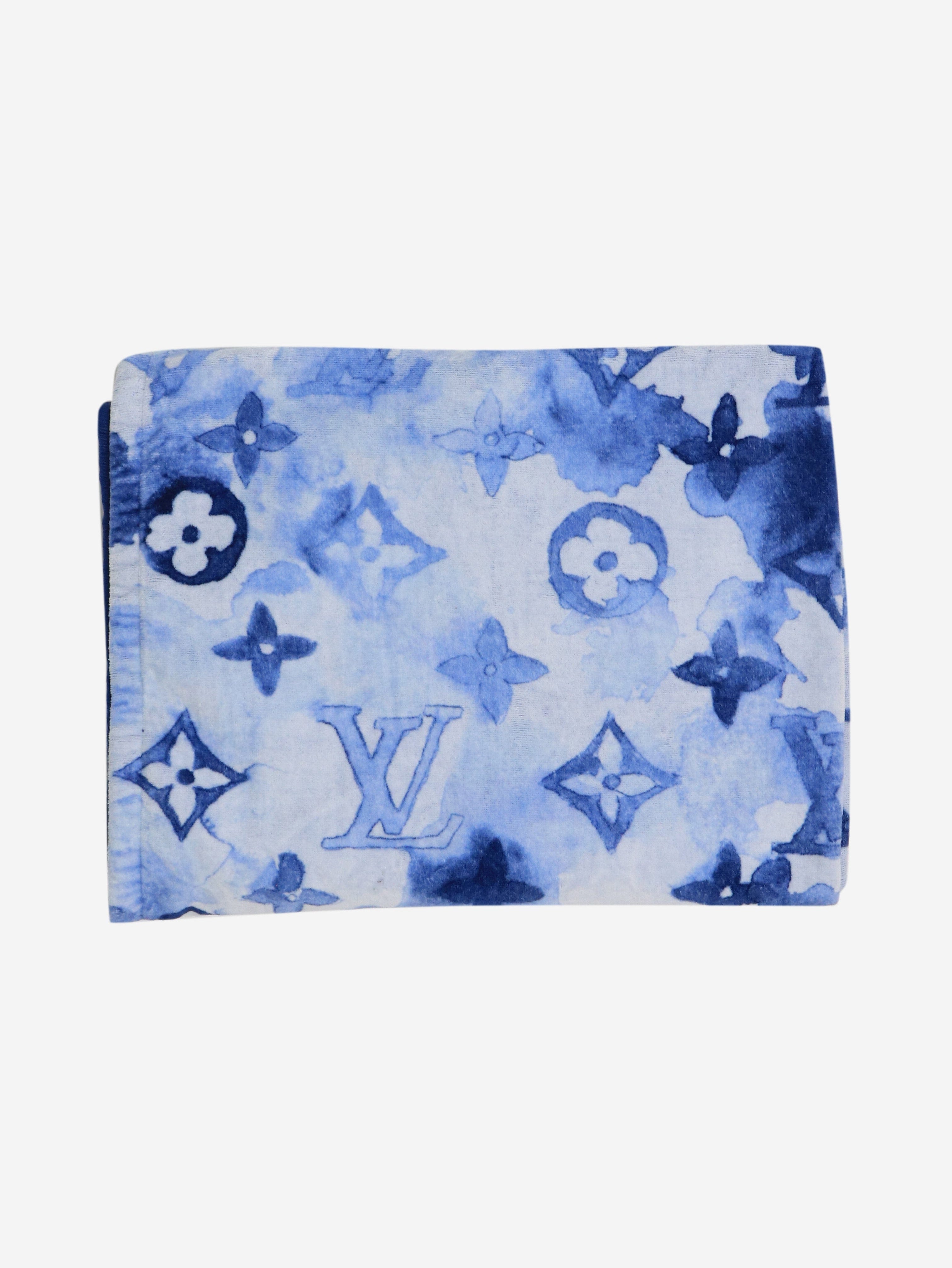 Blue watercolour beach towel Homeware Louis Vuitton 