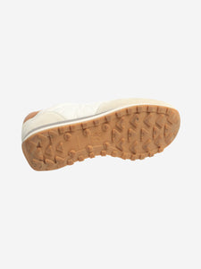 Brunello Cucinelli Neutral quilted suede runners - size EU 37
