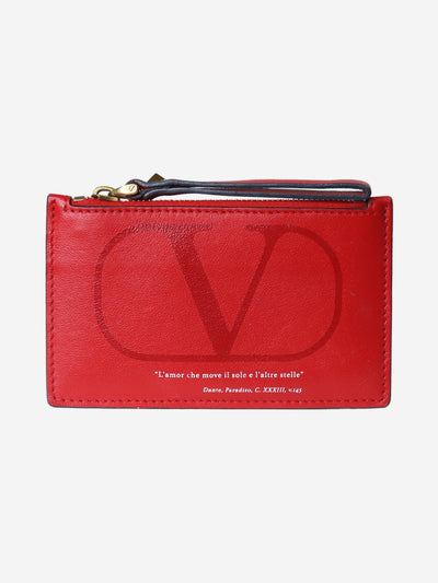 Red branded cardholder Wallets, Purses & Small Leather Goods Valentino 