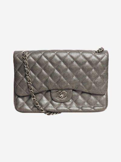Grey 2015 jumbo caviar Classic Double Flap bag Cross-body bags Chanel 