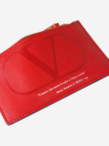 Valentino Red branded cardholder
