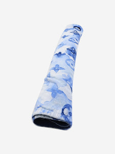 Louis Vuitton Blue watercolour beach towel