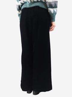 Navy elasticated corduroy trousers - size UK 14 Trousers Forte Forte 