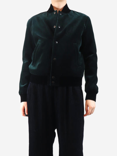 Emerald velvet bomber jacket - size S Coats & Jackets Saint Laurent 