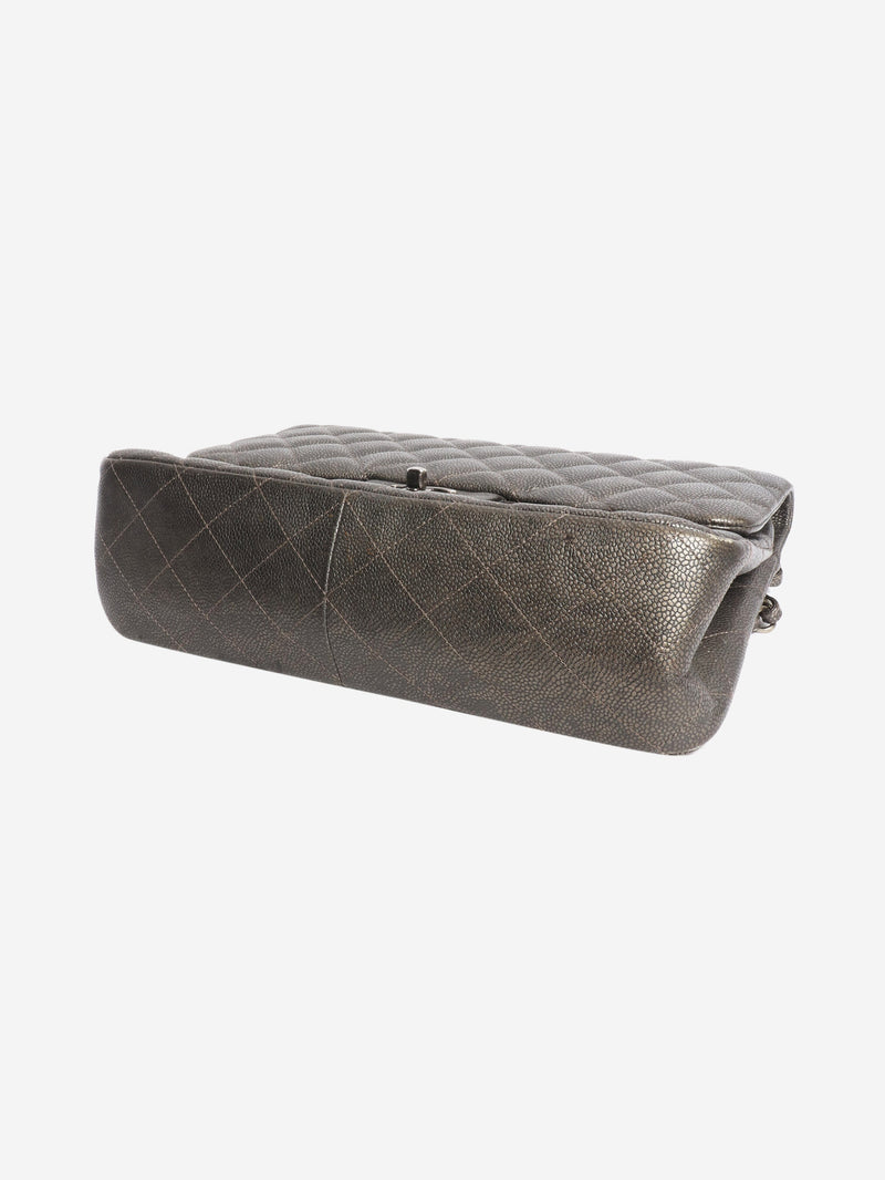 Grey 2015 jumbo caviar Classic Double Flap bag Cross-body bags Chanel 