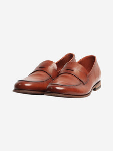 Pantanetti Tan leather loafers - size EU 37.5