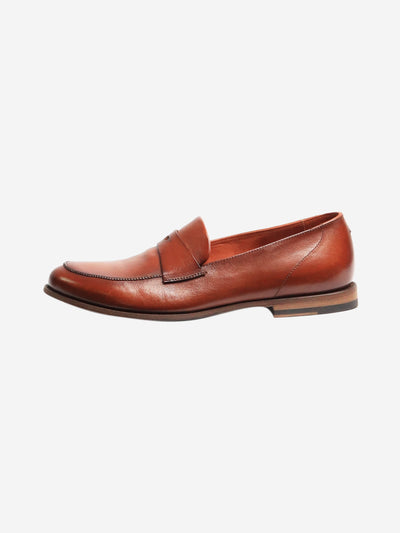 Tan leather loafers - size EU 37.5 Flat Shoes Pantanetti 