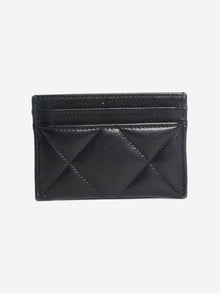 Black 19 quilted leather cardholder Wallets, Purses & Small Leather Goods Chanel 