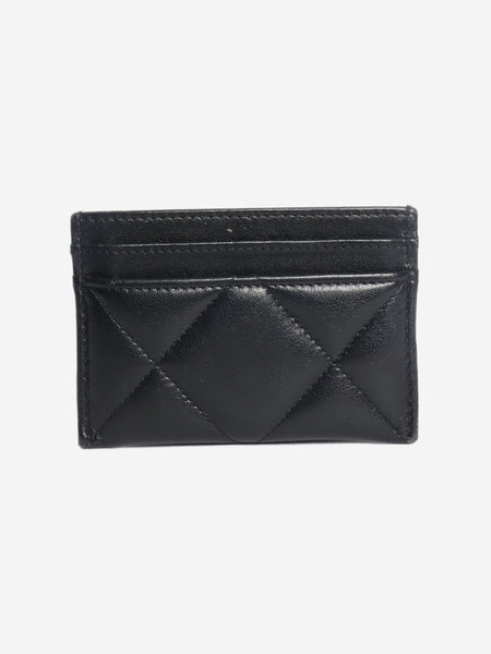 Black 19 quilted leather cardholder alternate image