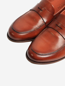 Pantanetti Tan leather loafers - size EU 37.5
