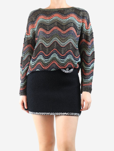 Multicolour sheer lurex wave top - size S Tops Missoni 