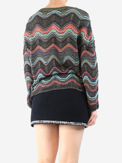 Multicolour sheer lurex wave top - size S Tops Missoni 