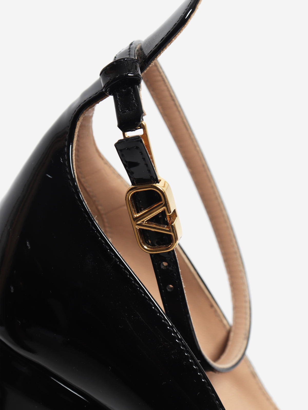 Black patent Tan-Go platform pumps - size EU 39