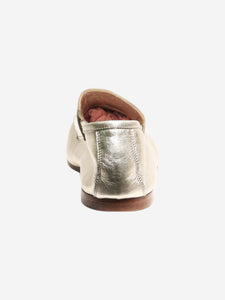 Sophique Milano Champagne gold metallic loafers - size EU 37