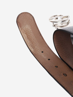 Black leather belt Belts Gucci 