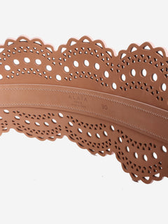Pink leather bustier belt Belts Alaia 