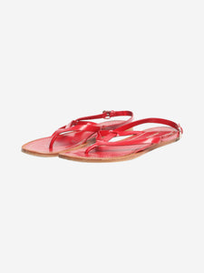 Prada Red leather strappy sandals - size EU 39