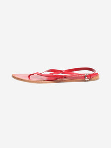 Prada Red leather strappy sandals - size EU 39