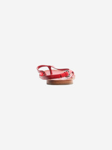 Prada Red leather strappy sandals - size EU 39