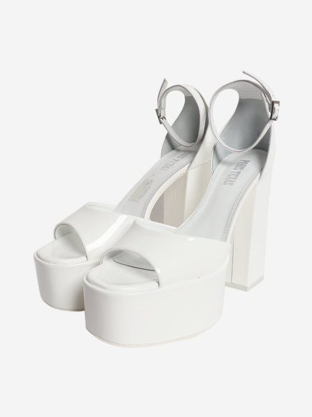White patent leather Tatiana platform heels - size EU 39 alternate image