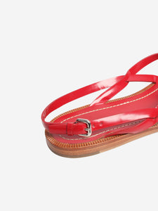 Prada Red leather strappy sandals - size EU 39