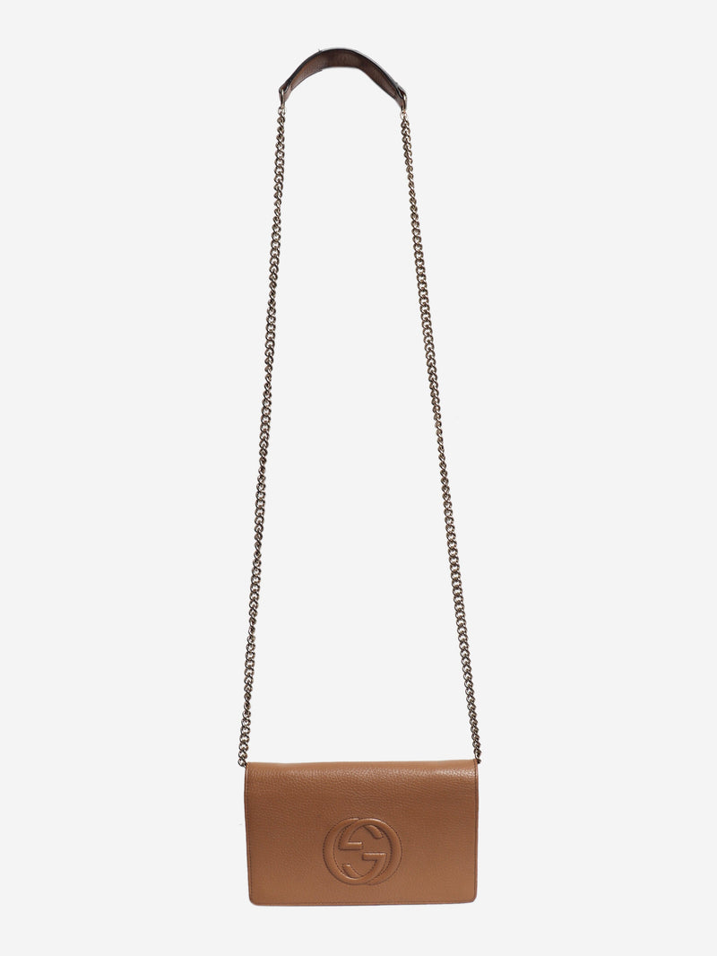 Beige leather Soho cross-body bag Bags Gucci 