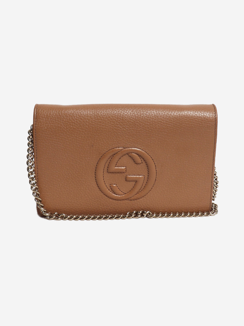 Beige leather Soho cross-body bag Bags Gucci 