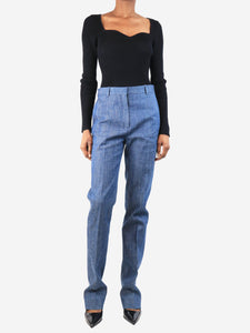 Celine Blue straight leg jeans - size UK 10