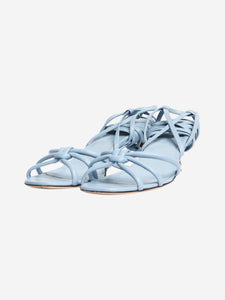 Gucci Light blue knot-front tie-up heels - size EU 37.5