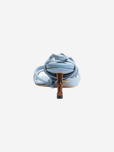 Gucci Light blue knot-front tie-up heels - size EU 37.5