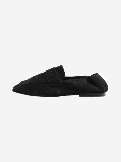 Black suede loafers - size EU 37 Flat Shoes Sophique Milano 