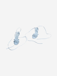Gucci Light blue knot-front tie-up heels - size EU 37.5