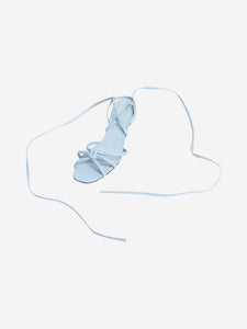 Gucci Light blue knot-front tie-up heels - size EU 37.5