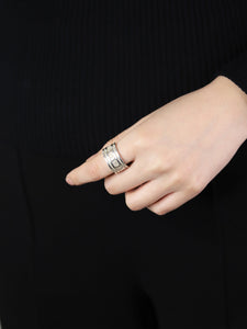 Tiffany & Co Silver roman numeral ring