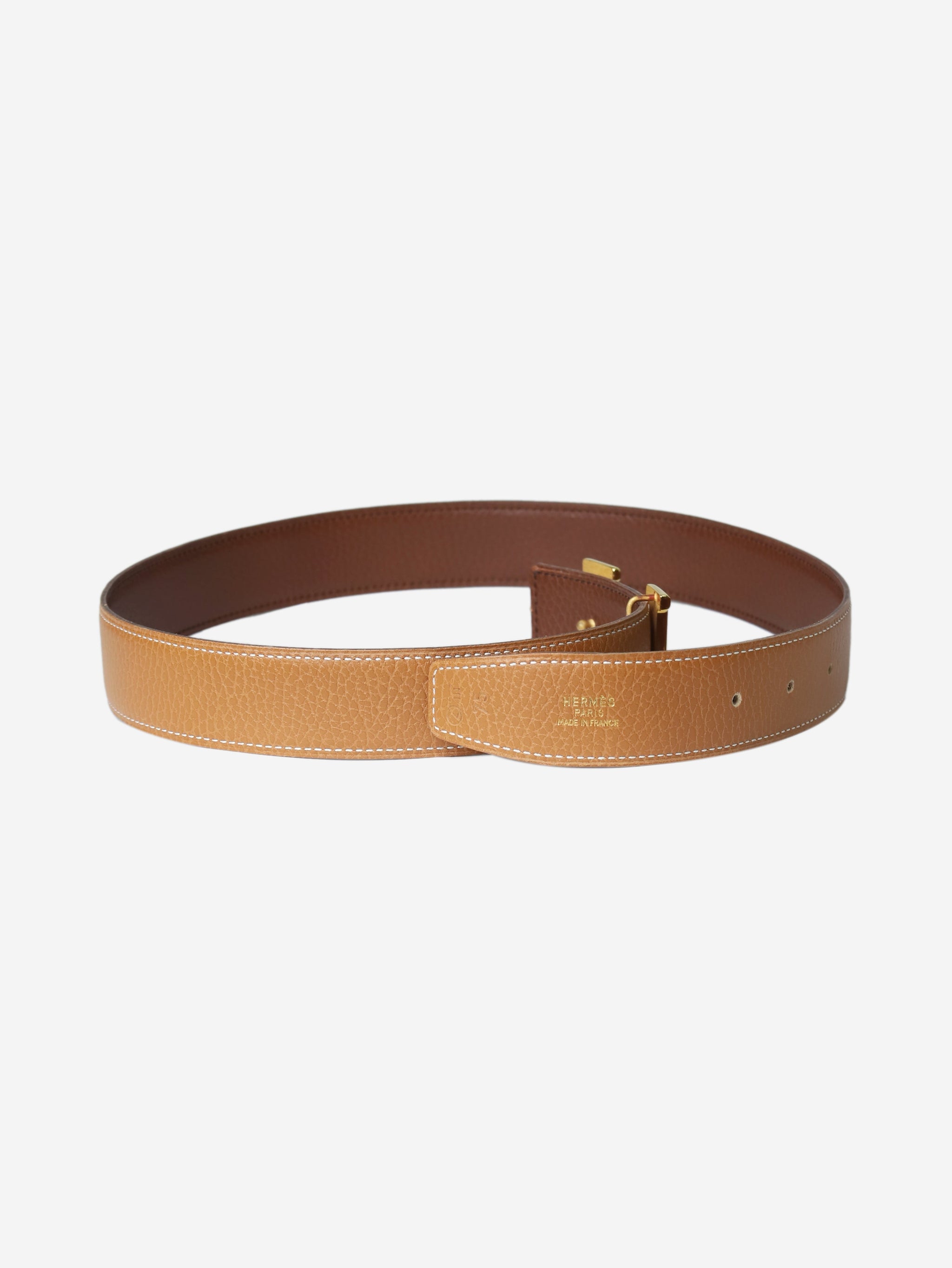 Hermes pre-owned brown H belt buckle - size | Sign of the Times