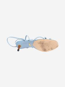 Gucci Light blue knot-front tie-up heels - size EU 37.5