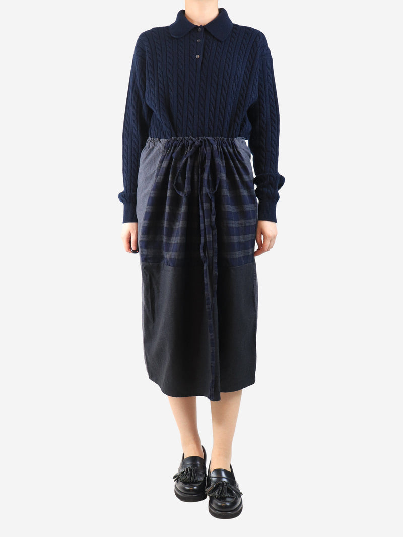 Grey wool drawstring skirt - size OS Skirts Daniela Gregis 