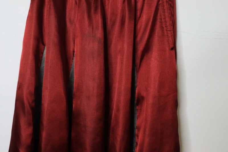 Red and grey satin midi skirt - size XS Skirts Comme Des Garçons 
